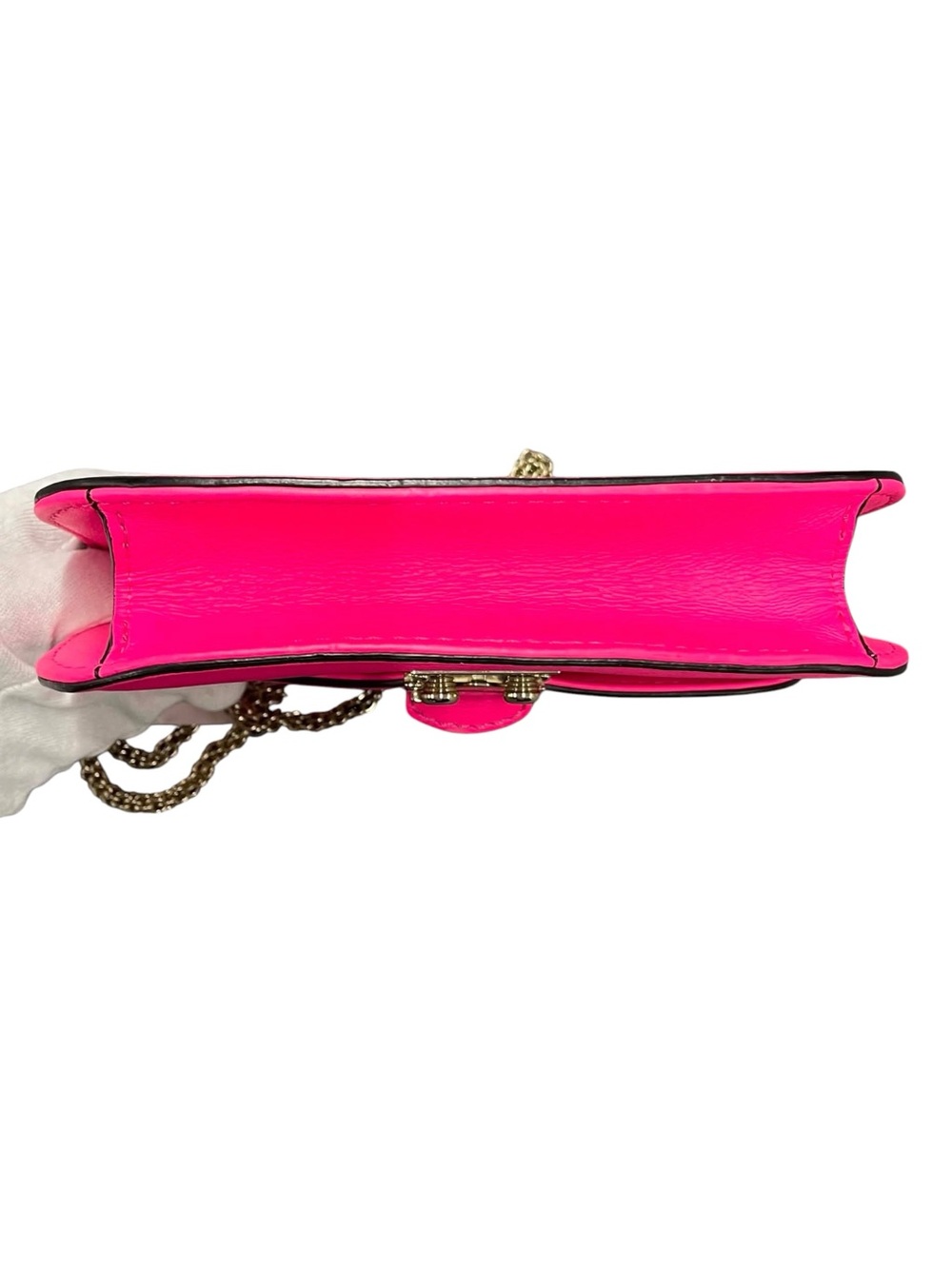 Valentino Garavani Hot Pink Studded Leather Crossbody Bag - Picture 3 of 11
